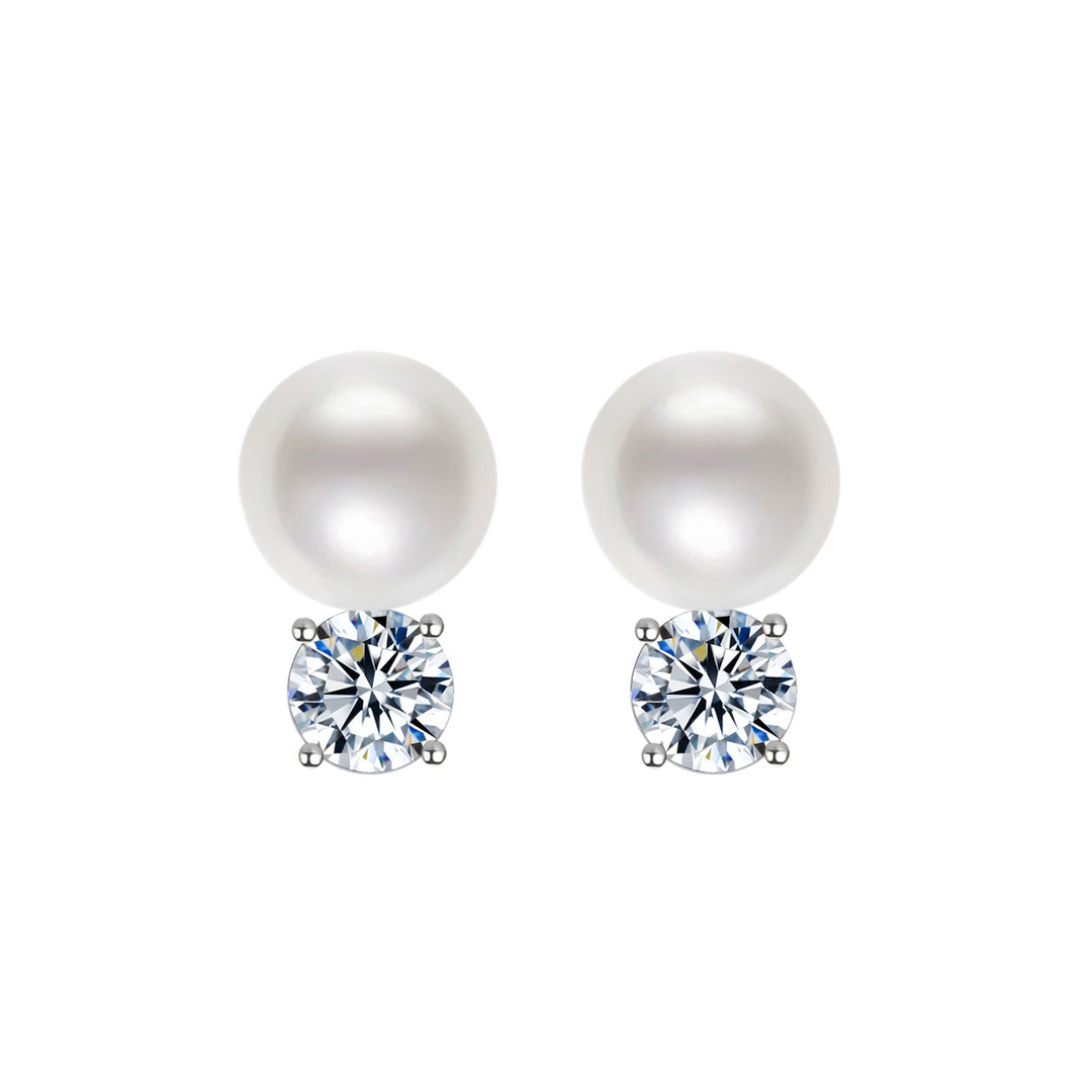 18K Gold Akoya Hanadama Pearl Earrings KE00101 - PEARLY LUSTRE