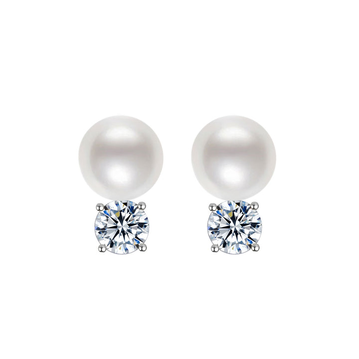 18K Gold Akoya Hanadama Pearl Earrings KE00101 - PEARLY LUSTRE