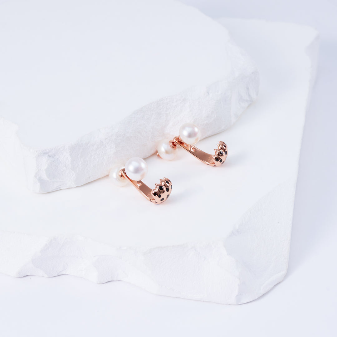 Top Lustre Freshwater Pearl Earrings WE00815 | SAFARI - PEARLY LUSTRE