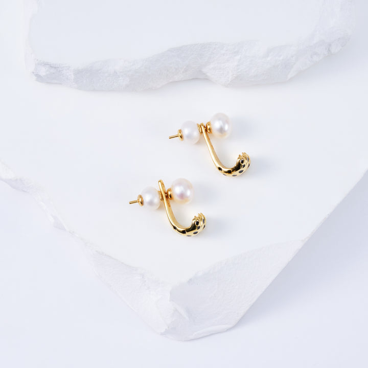 Top Lustre Freshwater Pearl Earrings WE00814 | SAFARI - PEARLY LUSTRE