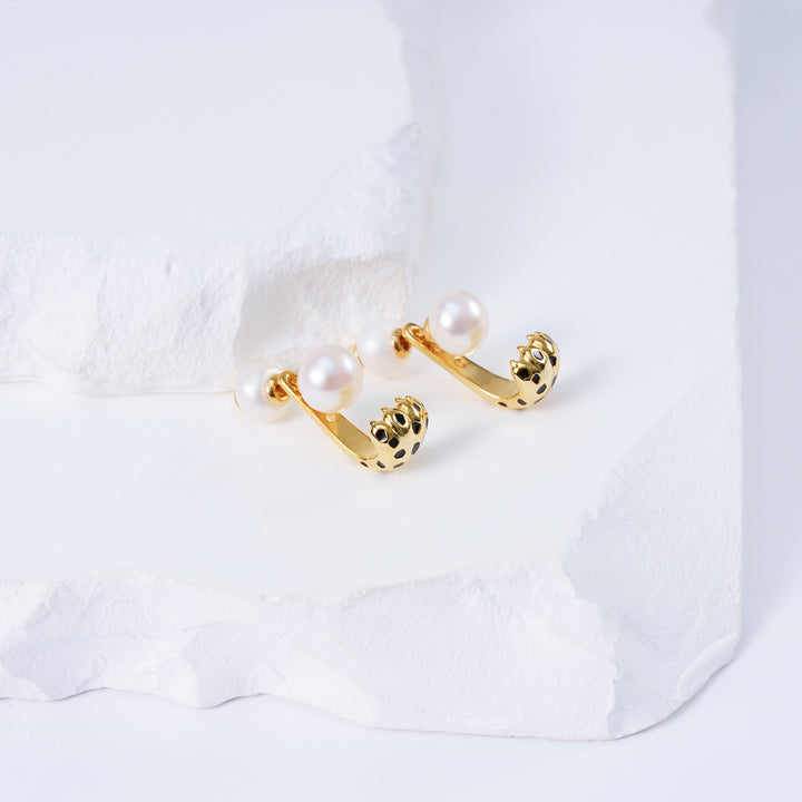 Top Lustre Freshwater Pearl Earrings WE00814 | SAFARI - PEARLY LUSTRE