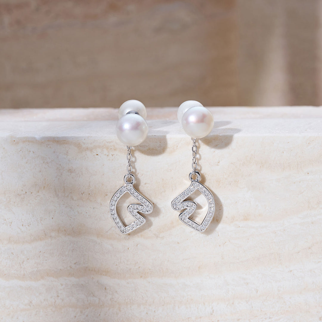 Top Grade Freshwater Pearl Earring WE00978 | HORSE