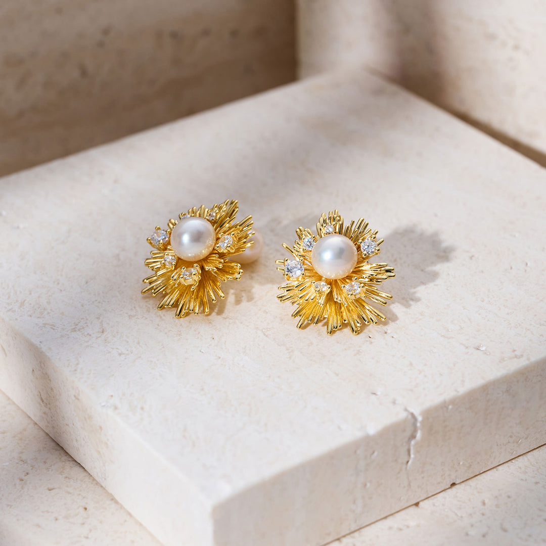 Top Grade Freshwater Pearl Earrings WE00977 | LADY BOSS