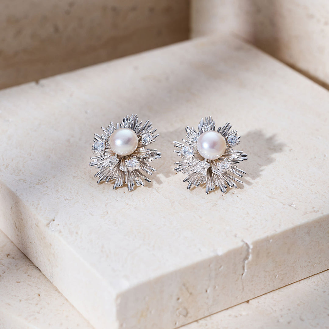 Top Grade Freshwater Pearl Earrings WE00976 | LADY BOSS