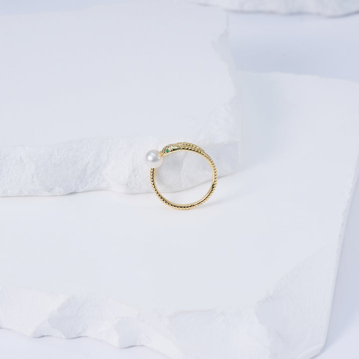 Freshwater Pearl Ring WR00248 | SAFARI - PEARLY LUSTRE
