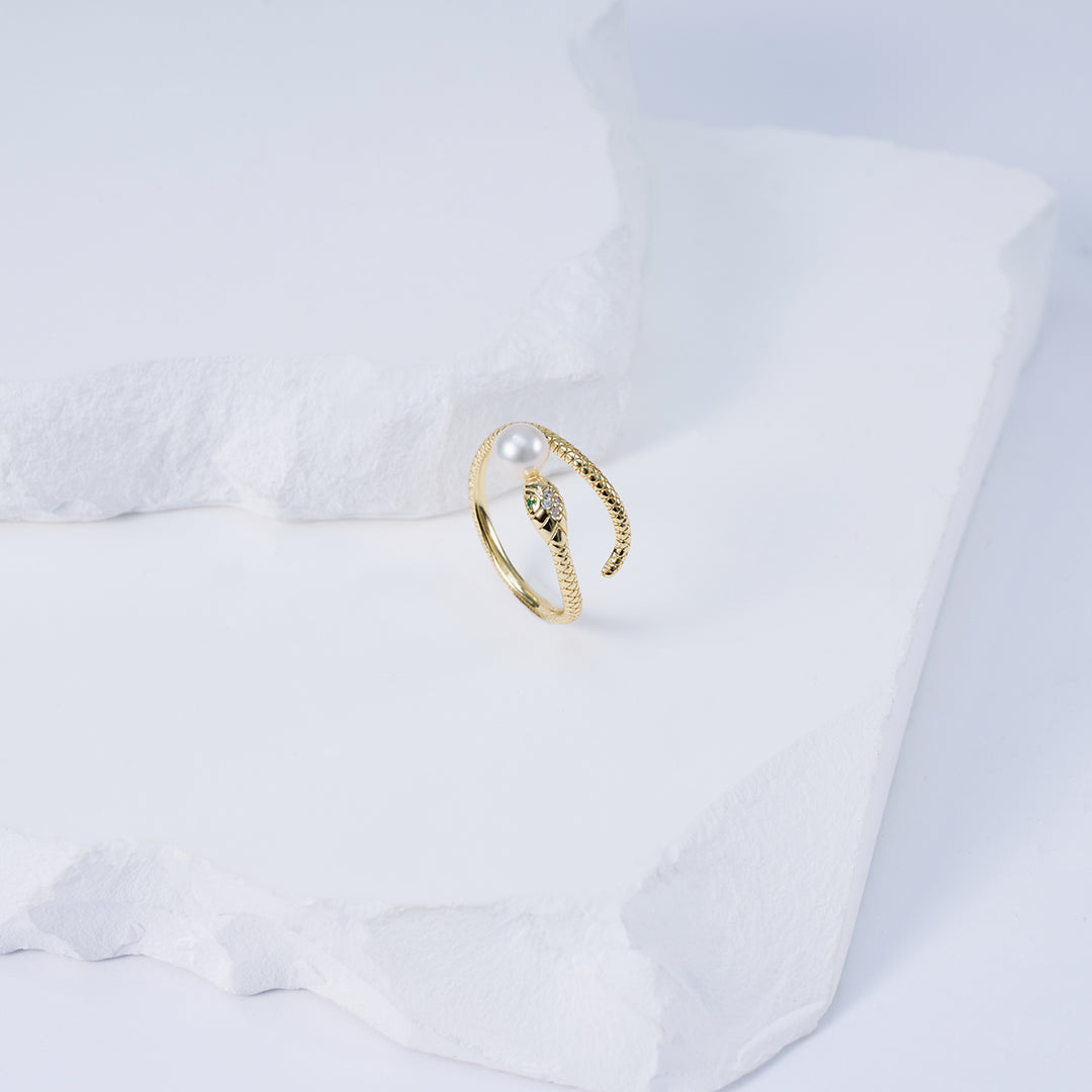 Freshwater Pearl Ring WR00248 | SAFARI - PEARLY LUSTRE