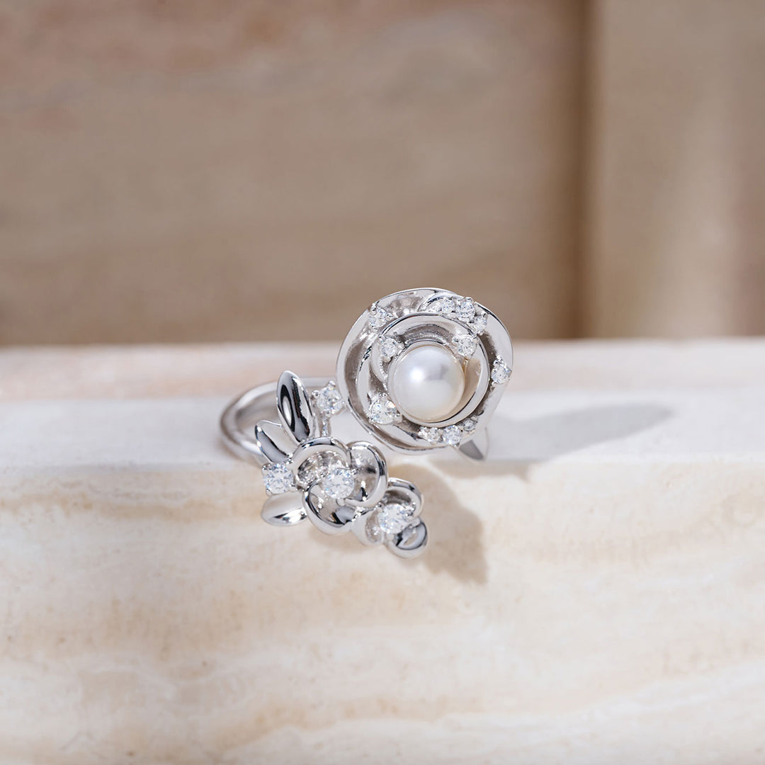 Top Grade Freshwater Pearl Ring WR00378 | ROSE