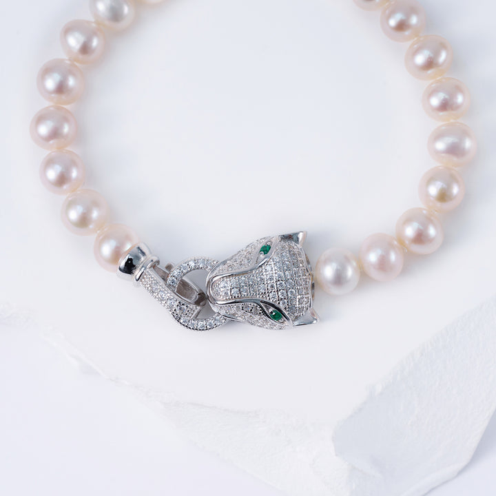 Freshwater Pearl Bracelet WB00136 | SAFARI - PEARLY LUSTRE