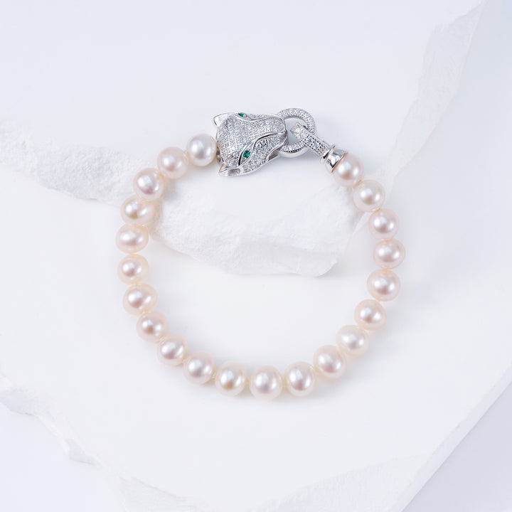 Freshwater Pearl Bracelet WB00136 | SAFARI - PEARLY LUSTRE
