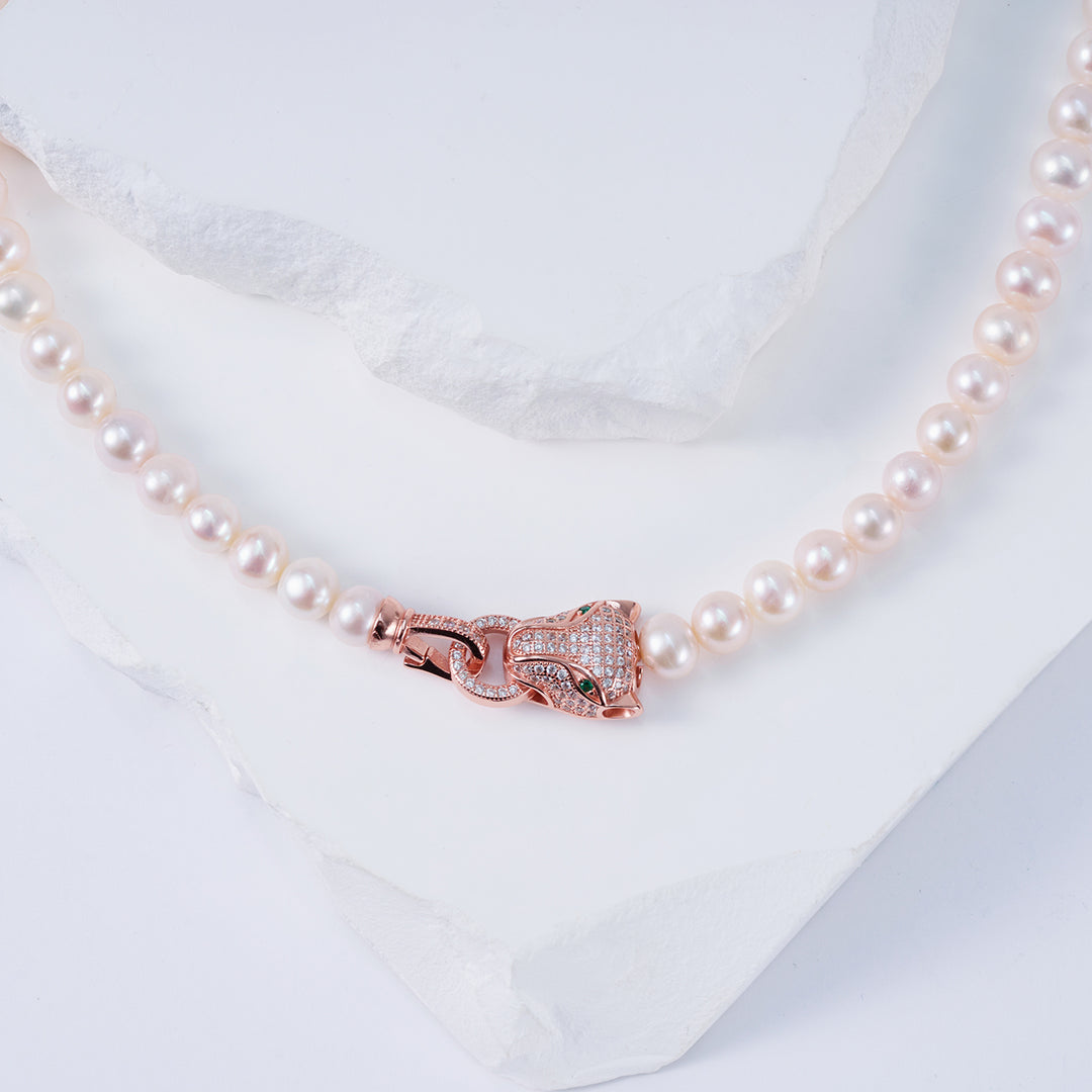 Freshwater Pearl Necklace WN00417 | SAFARI - PEARLY LUSTRE