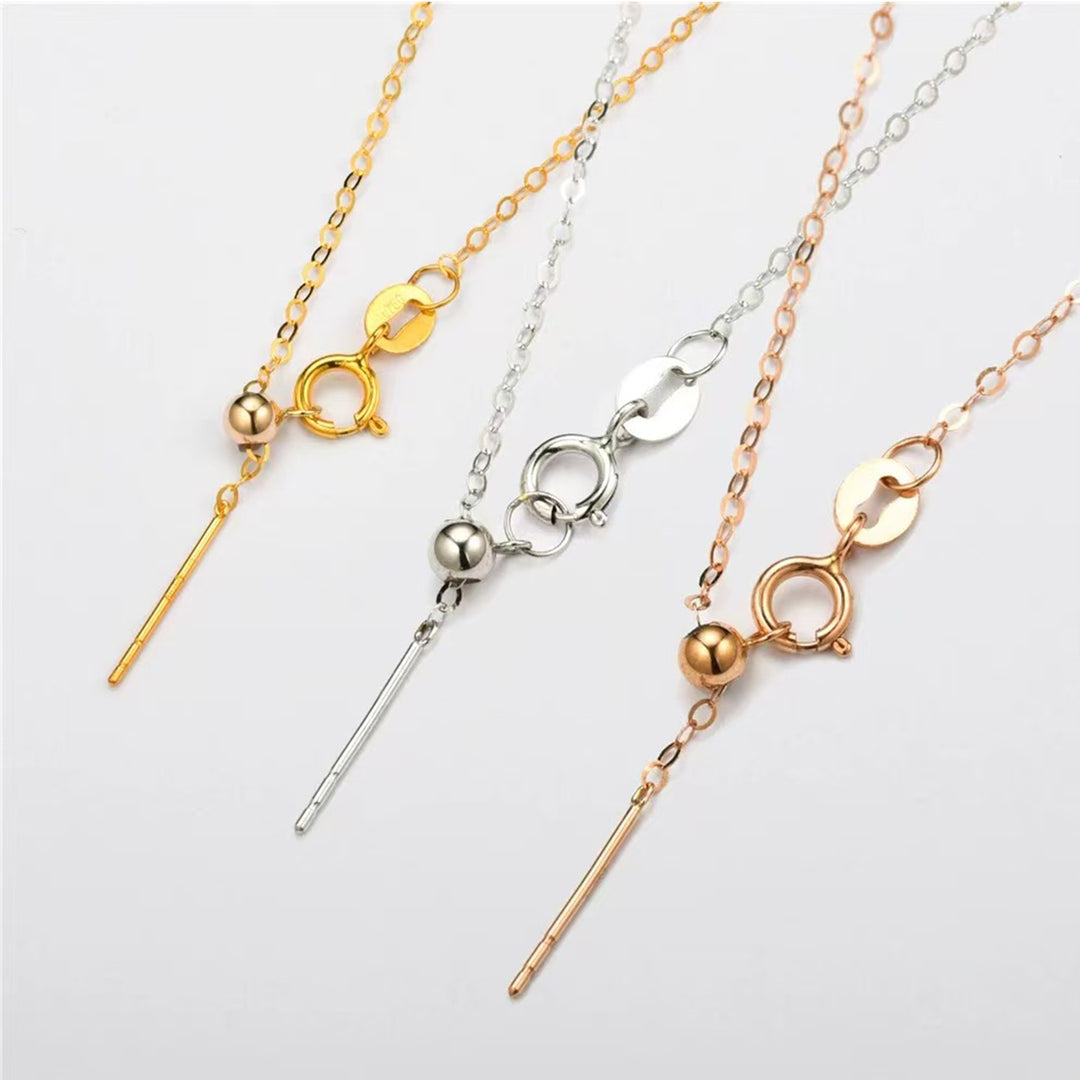 18K Solid Gold possibility chain KA00025 - PEARLY LUSTRE