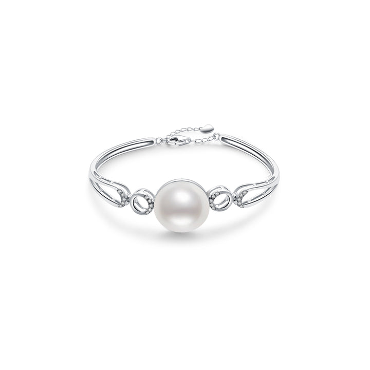18K Diamond Edison Mabe Pearl Bracelet KB00024 | Si Dian Jin - PEARLY LUSTRE