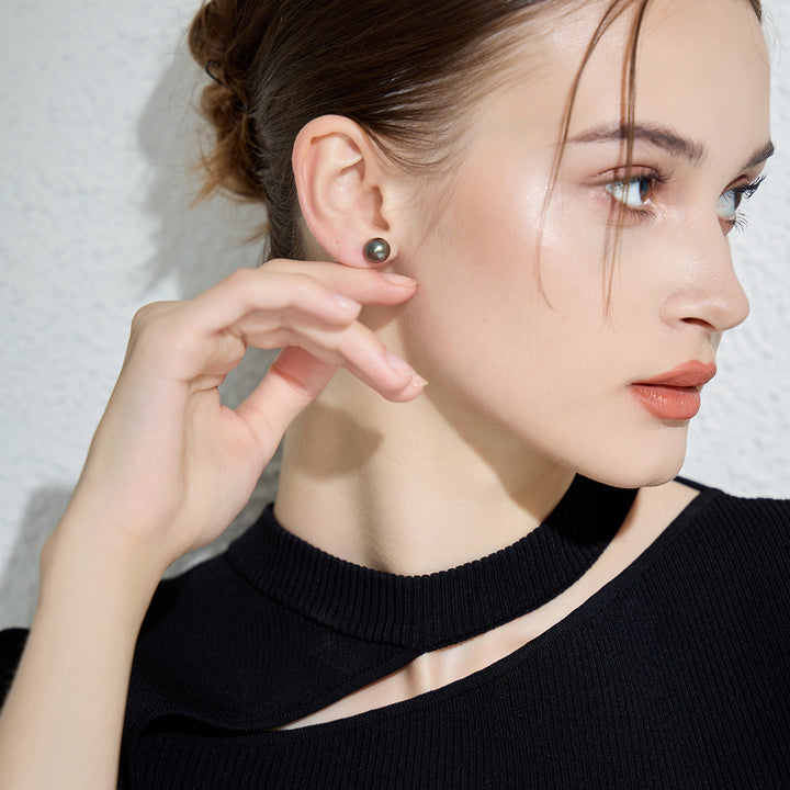 18K Gold Top Grade Pearl Stud Earrings KE00125 | 7 Days - PEARLY LUSTRE
