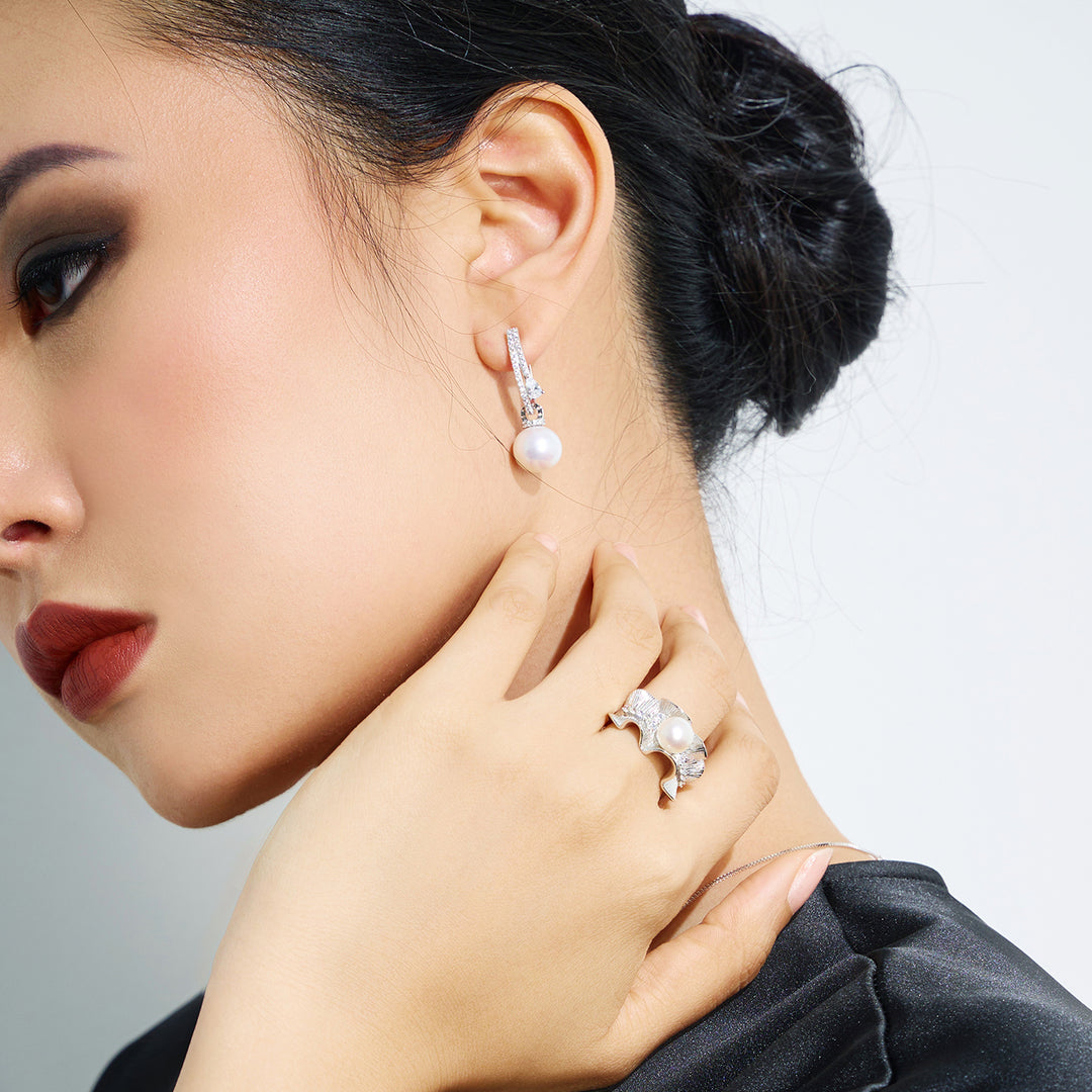 Top Grade Freshwater Pearl Ring WR00333 - PEARLY LUSTRE