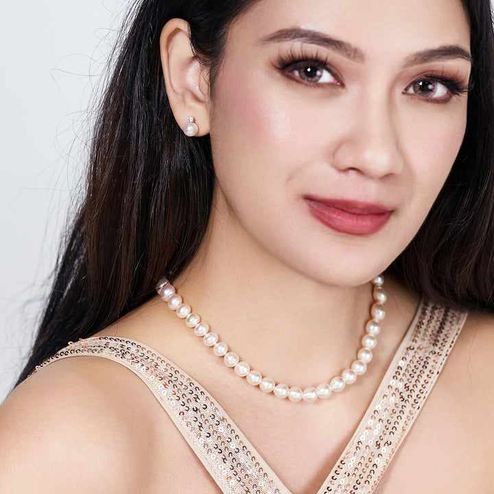 18K Gold Akoya Pearl Earrings KE00137 - PEARLY LUSTRE