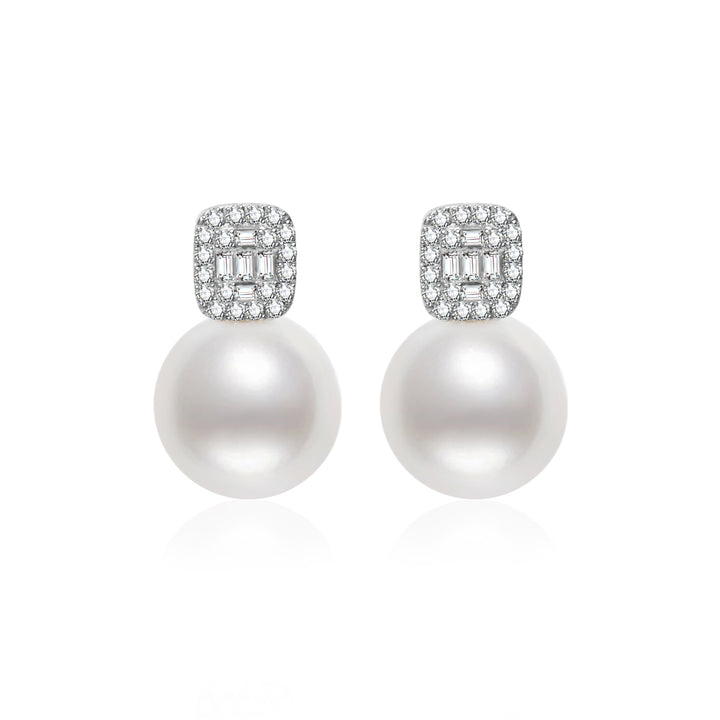 18K Solid Gold Hanadama Akoya Pearl Earrings KE00223 - PEARLY LUSTRE