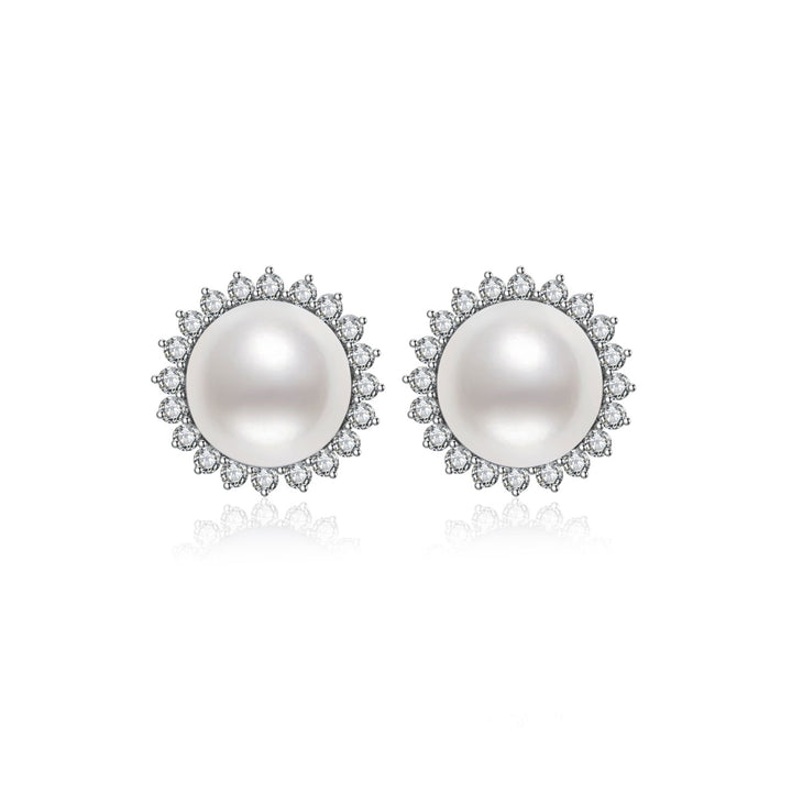18K Gold Hanadama Akoya Pearl Earrings KE00241 - PEARLY LUSTRE