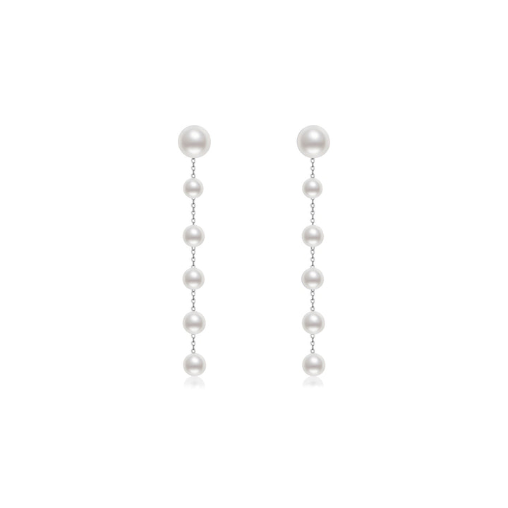 18K Gold Freshwater Pearl Earrings KE00242 - PEARLY LUSTRE
