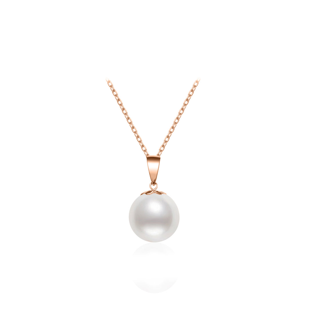 18K Freshwater Pearl Necklace KN00098 - PEARLY LUSTRE