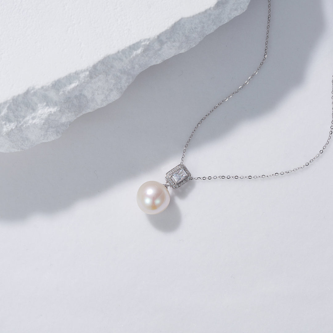 18K Solid Gold Edison Pearl Necklace KN00118 - PEARLY LUSTRE