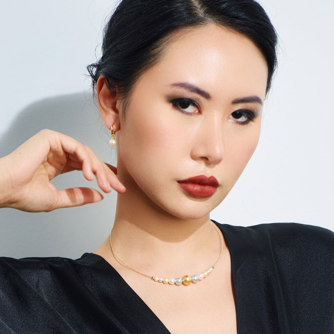 Elegant Freshwater Pearl Earrings WE00893 - PEARLY LUSTRE