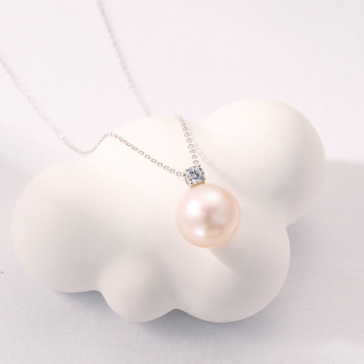 18K Solid Gold  Top Grade Edison Pearl Necklace KN00220 - PEARLY LUSTRE