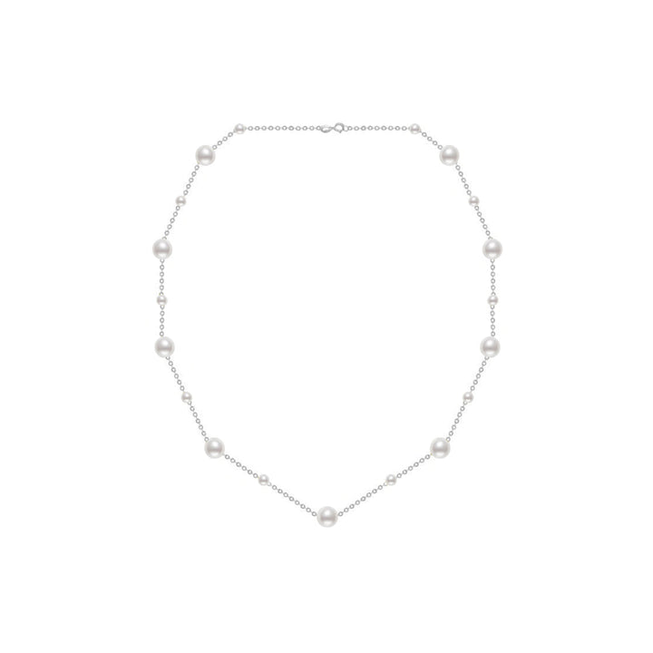 18K Solid Gold Freshwater Pearl Necklace KN00165 - PEARLY LUSTRE