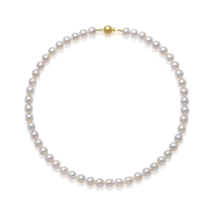 18k Gold Baroque Akoya Pearl Necklace KN00182 - PEARLY LUSTRE