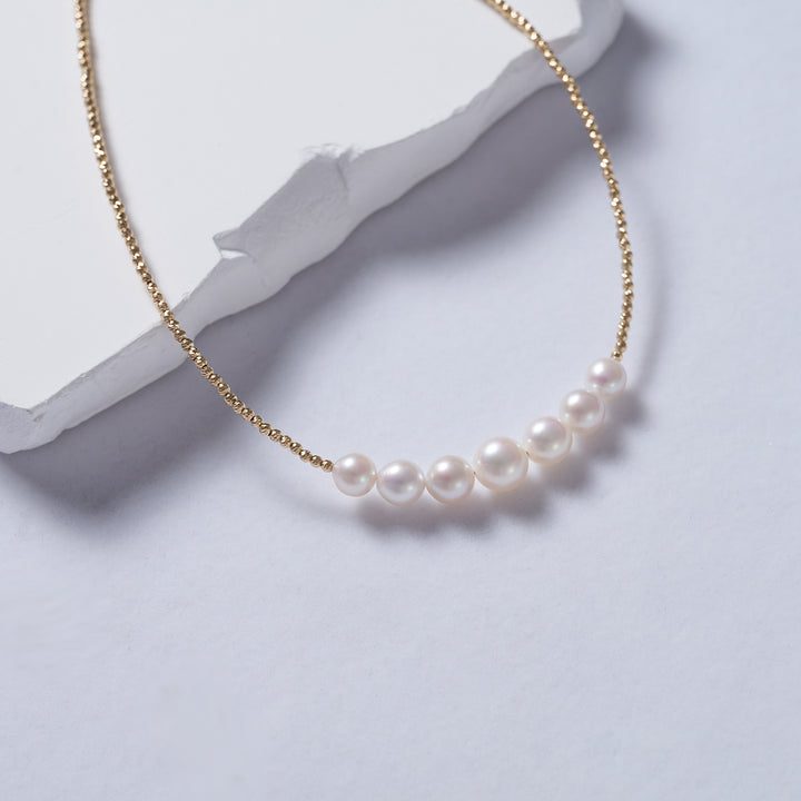 18k Gold Top Grade Freshwater Pearl Necklace KN00213 - PEARLY LUSTRE