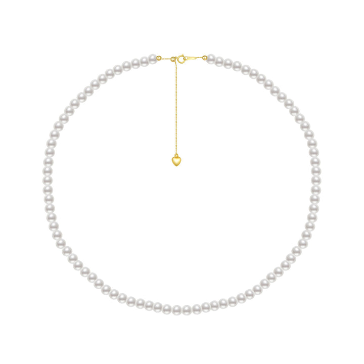 18k Gold Top Lustre Akoya Pearl Necklace KN00219 - PEARLY LUSTRE