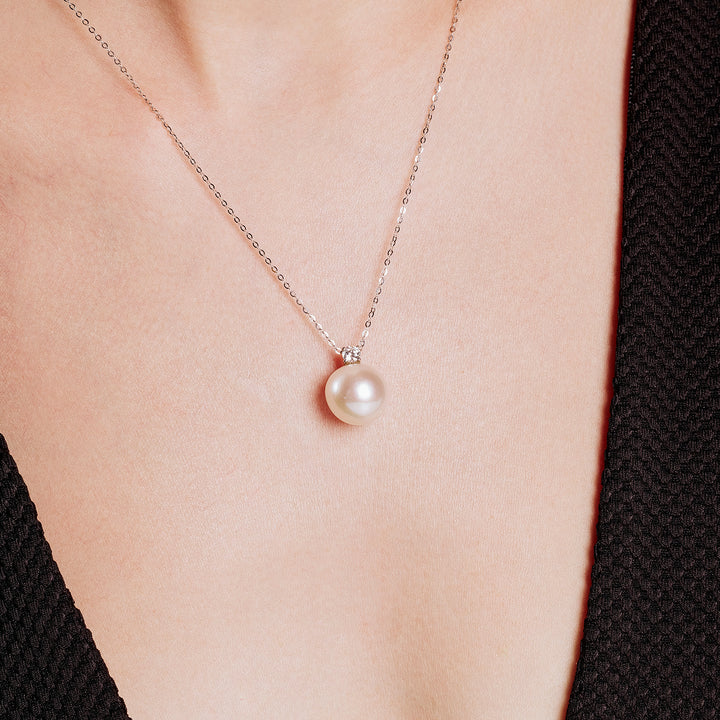 18K Solid Gold  Top Grade Edison Pearl Necklace KN00220 - PEARLY LUSTRE