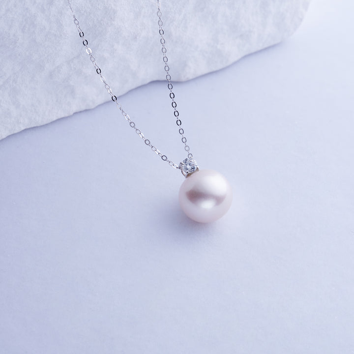 Top Lustre 18K Solid Gold Edison Pearl Necklace KN00225 - PEARLY LUSTRE