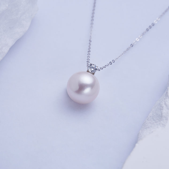 Top Lustre 18K Solid Gold Edison Pearl Necklace KN00225 - PEARLY LUSTRE
