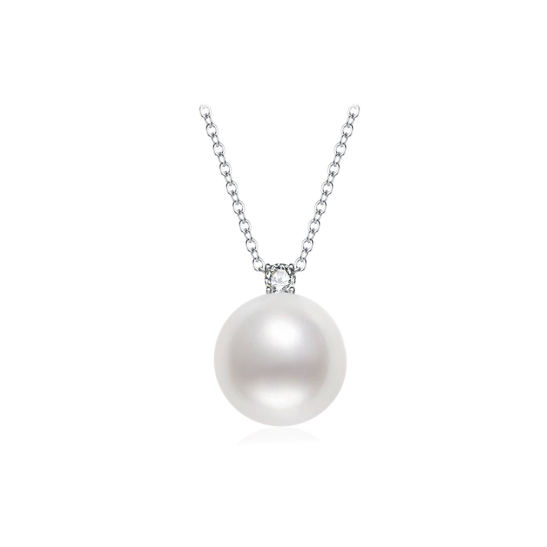 18K Solid Gold  Top Grade Edison Pearl Necklace KN00220 - PEARLY LUSTRE