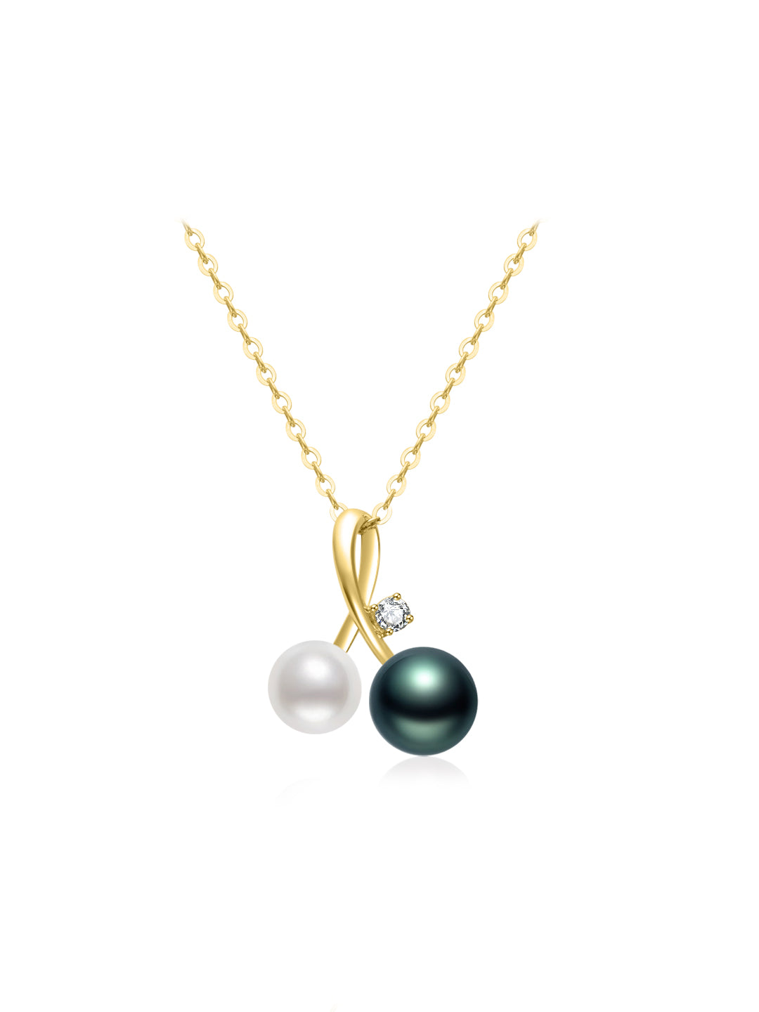 パール ネックレス 18K 18K ソリッドゴールド ダイヤモンド アコヤ 高級パールネックレス