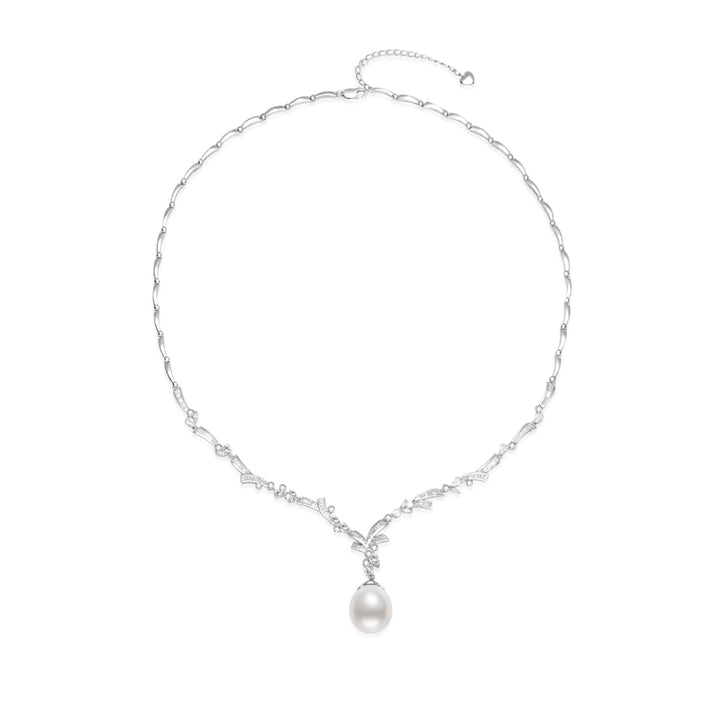 18K Solid Gold Australian White South Sea Pearl Necklace KN00274 - PEARLY LUSTRE
