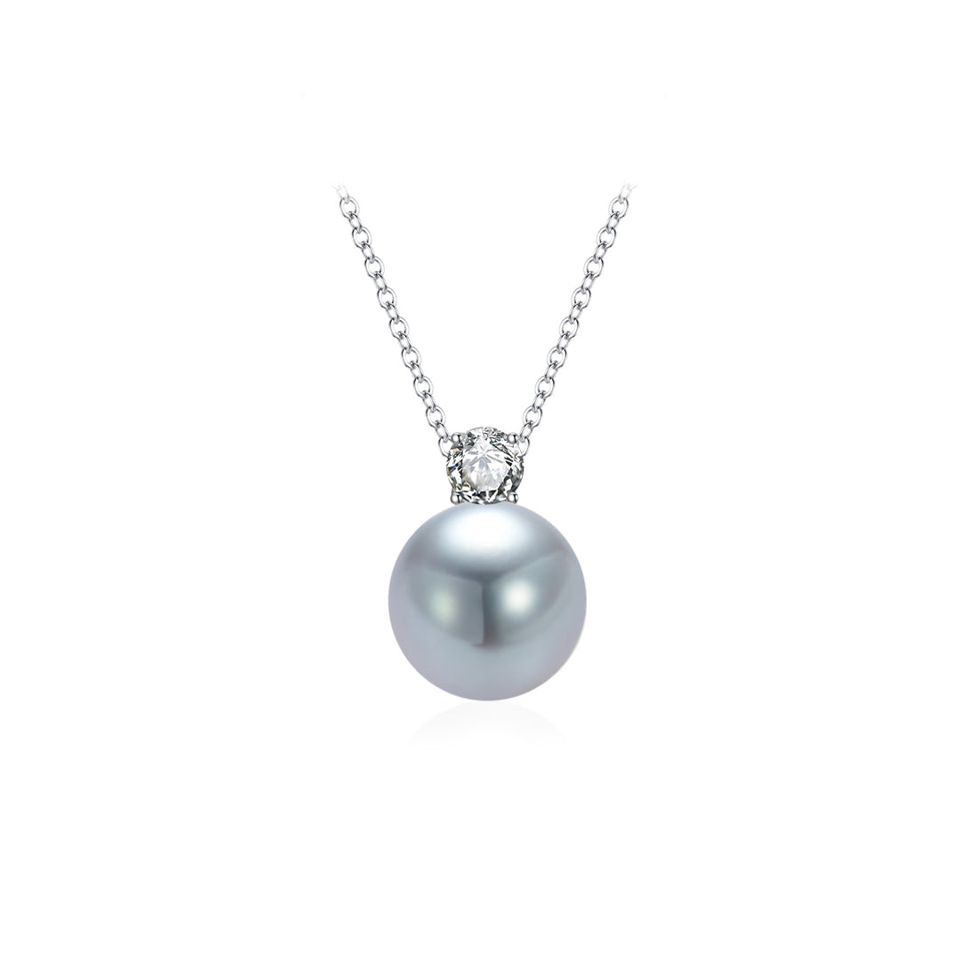 18K Solid Gold Akoya Pearl Necklace KN00343 - PEARLY LUSTRE