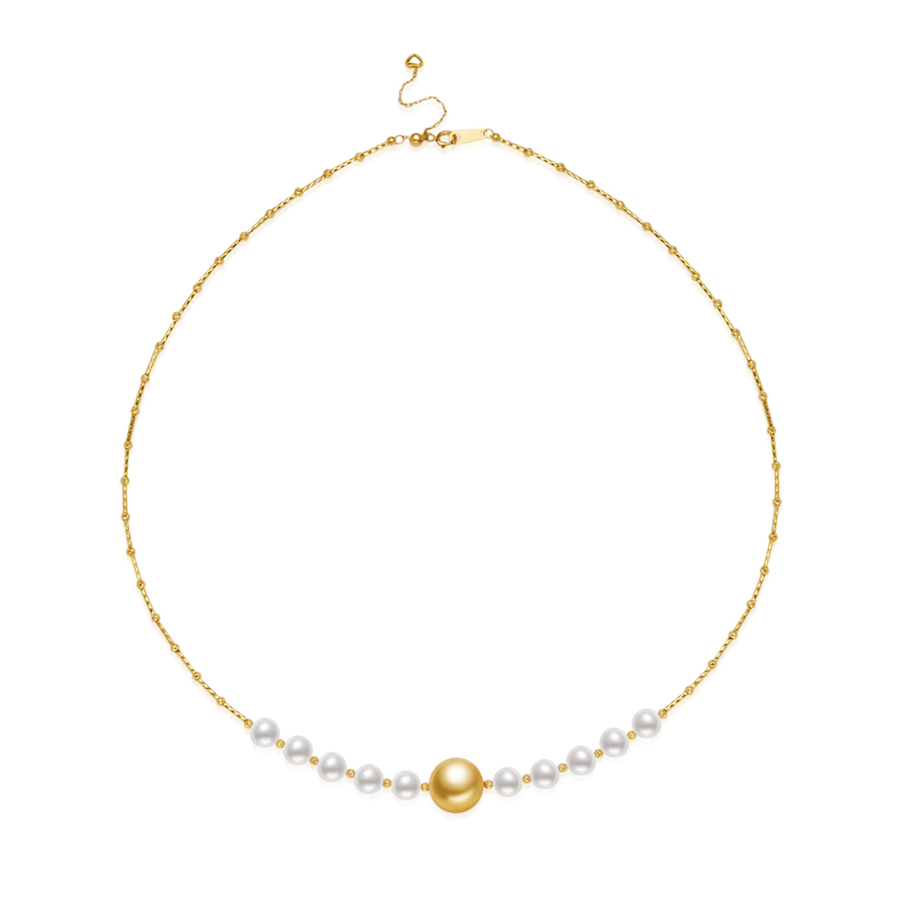 18k黄金南海金珠与Akoya高端珍珠项链| HARMONY – PEARLY LUSTRE