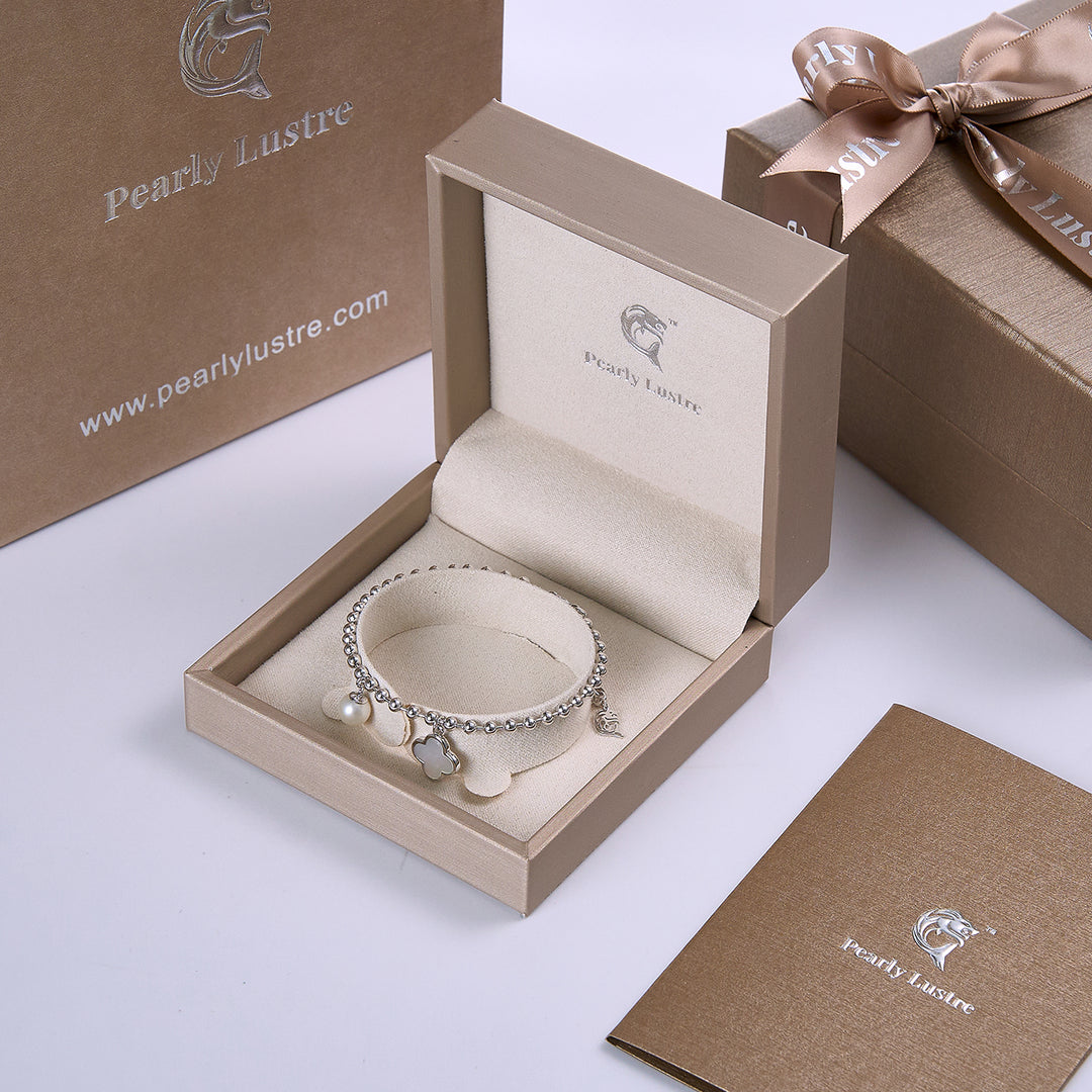 Elegant Freshwater Pearl Bracelet WB00027 - PEARLY LUSTRE