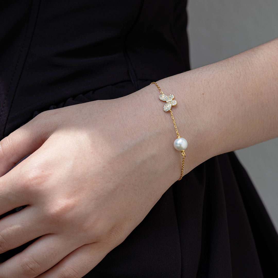 Elegant Freshwater Pearl Bracelet WB00033 - PEARLY LUSTRE