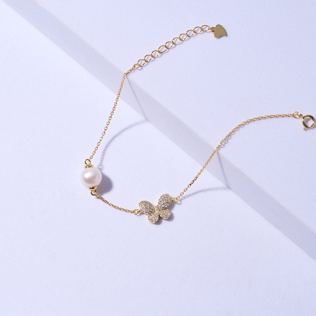 Elegant Freshwater Pearl Bracelet WB00033 - PEARLY LUSTRE