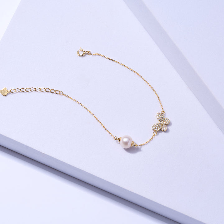 Elegant Freshwater Pearl Bracelet WB00033 - PEARLY LUSTRE