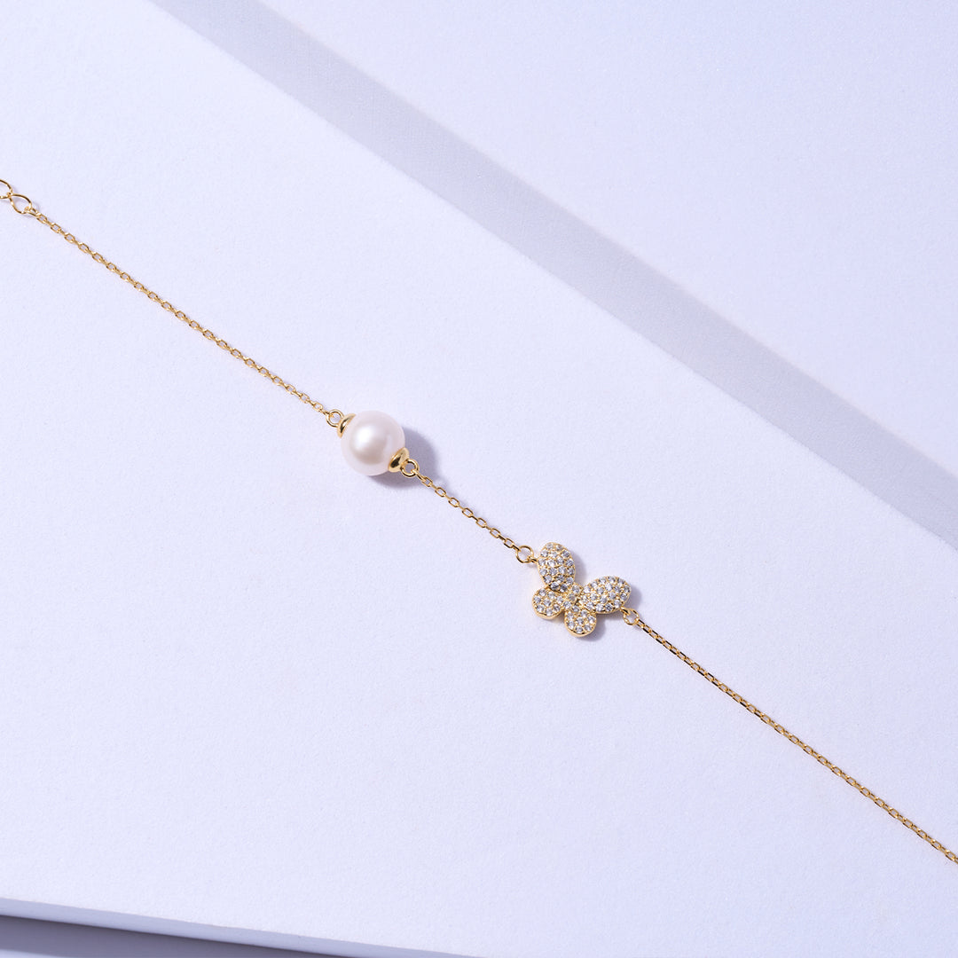 Elegant Freshwater Pearl Bracelet WB00033 - PEARLY LUSTRE