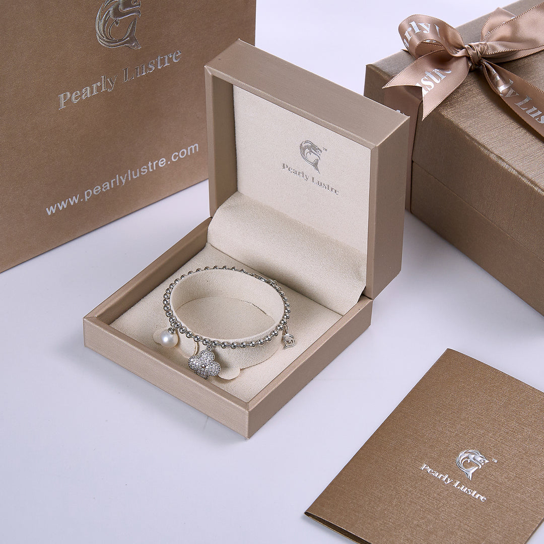 Elegant Freshwater Pearl Bracelet WB00068 - PEARLY LUSTRE