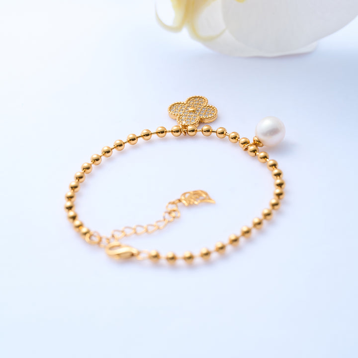Elegant Freshwater Pearl Bracelet WB00069 - PEARLY LUSTRE