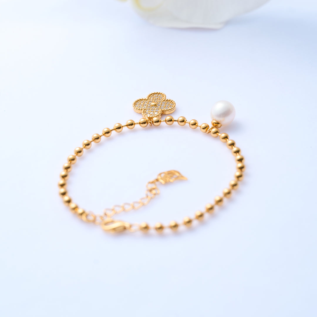 Elegant Freshwater Pearl Bracelet WB00069 - PEARLY LUSTRE