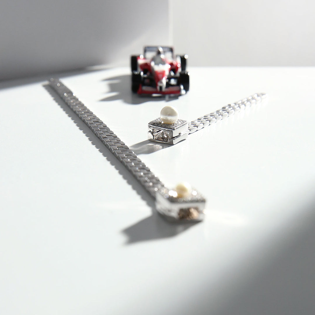 Grand Prix Season Singapore Formula One Freshwater Pearl Ring WR00144 | New Yorker - PEARLY LUSTRE