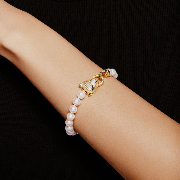 Freshwater Pearl Bracelet WB00134 | SAFARI - PEARLY LUSTRE