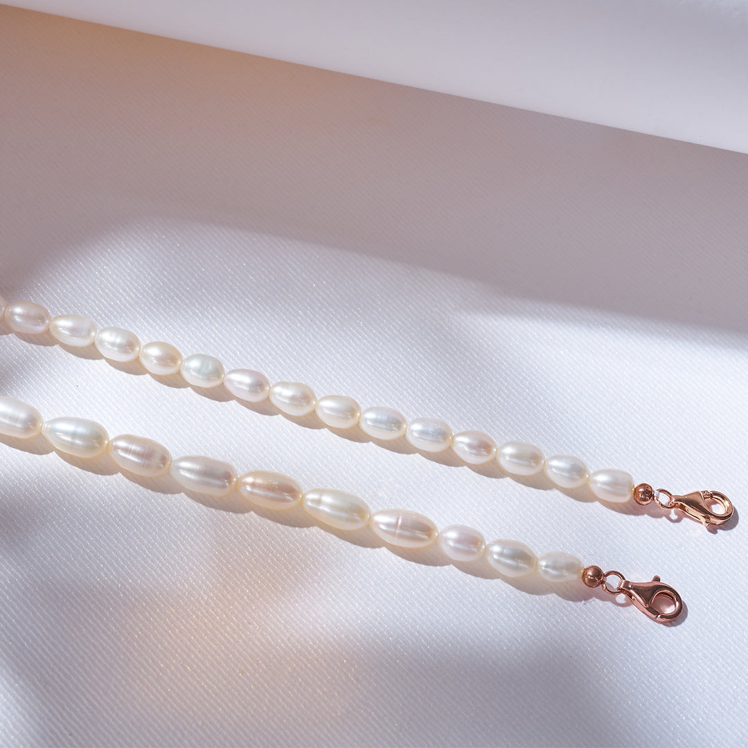 New Yorker Freshwater Pearl Bracelet WB00155 - PEARLY LUSTRE