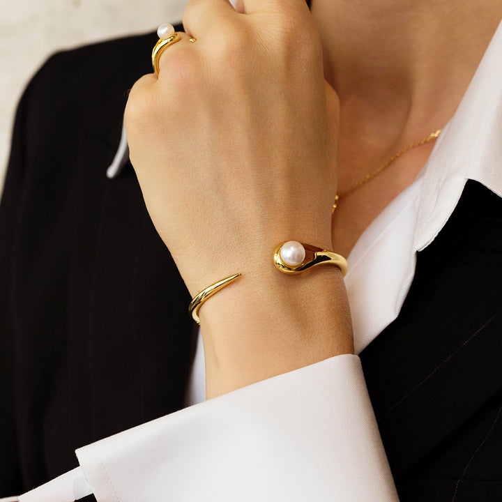 Top Grade Freshwater Pearl Bracelet WB00182 | FLUID - PEARLY LUSTRE